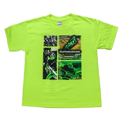 Monster Energy Supercross 2016 Blocks Green Youth Tee