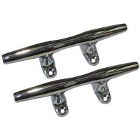 Perko 4&quot; Open Base Cleat - Chrome Plated Zinc - Pair