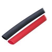 Ancor Adhesive Lined Heat Shrink Tubing (ALT) - 3/8&quot; x 3&quot; - 2-Pack - Black/Red