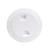 Beckson 4&quot; Smooth Center Screw-Out Deck Plate - White