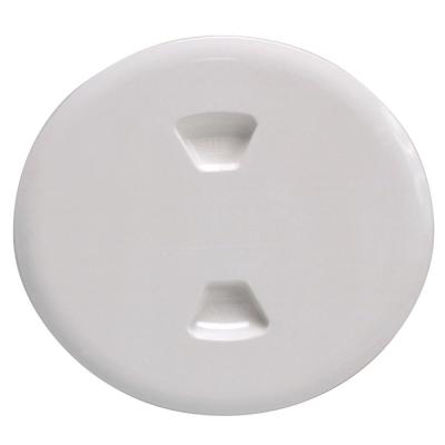 Beckson 5&quot; Twist-Out Deck Plate - White