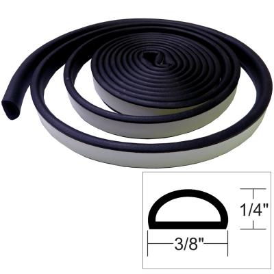 TACO Weather Seal - 10'L x 1/4&quot;H x 3/8&quot;W - Black