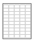 5 x 10 Small Adhesive Laser Label Sheets - Federal Barcode