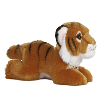 Realistic Stuffed Tiger 8 Inch Plush Wild Cat By Aurora