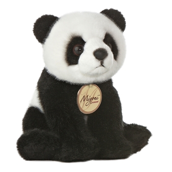 Realistic Stuffed Panda Bear 5 Inch Plush by Aurora