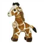 Realistic Stuffed Giraffe 9 Inch Plush Animal By Aurora