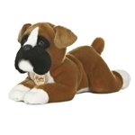 Realistic Stuffed Boxer 11 Inch Plush Dog By Aurora