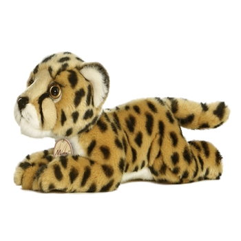 Realistic Stuffed Cheetah 11 Inch Plush Wild Cat By Aurora