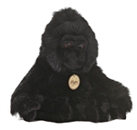 Realistic Stuffed Gorilla 11 Inch Plush Primate by Aurora