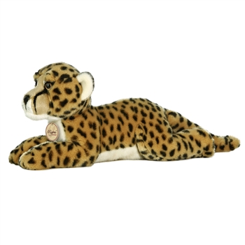 Realistic Stuffed Cheetah 16 Inch Plush Wild Cat By Aurora