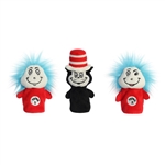 Dr. Seuss Cat in the Hat Plush Finger Puppet Set by Aurora