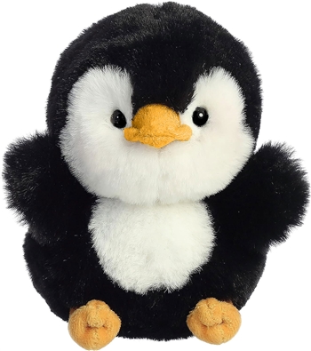 Peewee the Penguin Stuffed Animal 5 Inch Rolly Pet by Aurora
