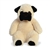 Slouching Stuffed Pug 15 Inch Sluuumpy Plush by Aurora