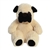 Slouching Stuffed Pug 9 Inch Sluuumpy Plush by Aurora