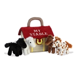 My Stable Plush Horses Playset for Babies by Ebba