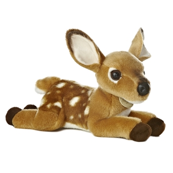 Realistic Stuffed Deer Fawn 11 Inch Plush Animal by Aurora