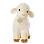 Realistic Stuffed Lamb 9 Inch Plush Animal by Aurora