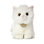 Realistic Stuffed Angora Kitten 7 Inch Plush Cat by Aurora