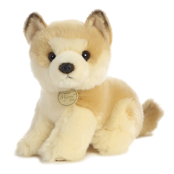 Realistic Stuffed Akita Puppy 9 Inch Plush Dog by Aurora