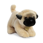 Realistic Stuffed Pug Puppy 9 Inch Miyoni Plush by Aurora