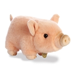 Realistic Stuffed Pink Potbellied Pig 10 Inch Miyoni Plush by Aurora