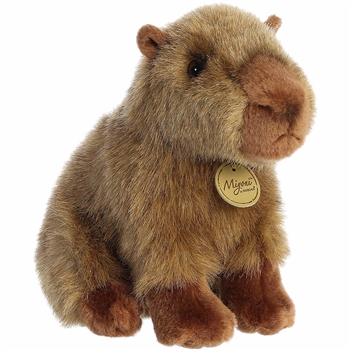 Realistic Stuffed Capybara 9 Inch Miyoni Plush by Aurora