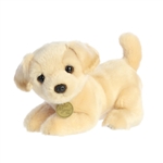 Realistic Stuffed Yellow Lab Pup 9 Inch Miyoni Plush by Aurora