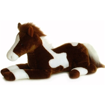Paint the Jumbo Stuffed Paint Horse Super Flopsie by Aurora