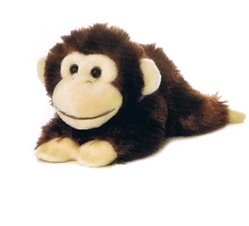 Plush Cheki Chimp Mini Flopsie by Aurora