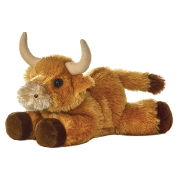 Little Toro the Stuffed Bull Mini Flopsie by Aurora