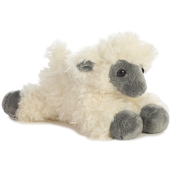 Little Suffolk the Stuffed Blackface Sheep Mini Flopsie by Aurora