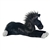 Blackjack The Stuffed 12 Inch Plush Laying Black Horse By Aurora