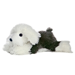 Edwin the Stuffed English Sheepdog Flopsie Plush Dog By Aurora