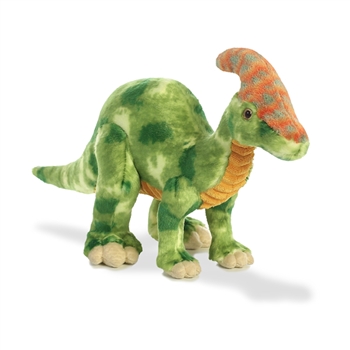 Green Parasaurolophus Stuffed Animal by Aurora