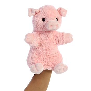 Pinky the Plush Pig Puppet by Aurora