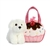 Fancy Pals Plush Dog with Sweets Pink Cupcake Bag by Aurora