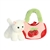 Fancy Pals Plush White Kitty with Cherry Bag by Aurora