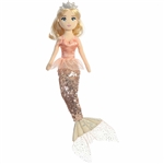 Jasmine the Tutu Sparkles Pink Plush Mermaid Doll by Aurora