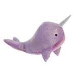 Destination Nation Purple Narwhal Stuffed Animal by Aurora