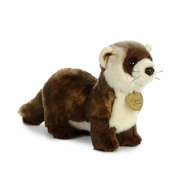 Realistic Stuffed Black-Footed Ferret 9 Inch Miyoni Plush by Aurora