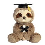 Stuffed Sloth with Graduation Cap and Diploma by Aurora