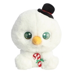 Stuffed Snowman with Snowflake Eyes by Aurora