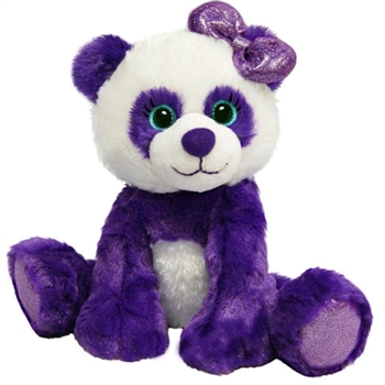 Paula the Sparkly Purple Stuffed Panda Gal Pal by First and Main