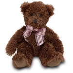 Fuzzy Chocolate Brown Plush Teddy Bear by Douglas