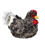 Pepper the Plush Mottled Black Hen by Douglas