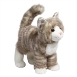 Zipper the Plush Gray Tabby Cat by Douglas