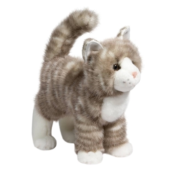 Zipper the Plush Gray Tabby Cat by Douglas