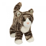 Zigby the 8 Inch Plush Gray Stripe Cat by Douglas