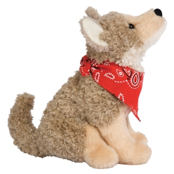 Trixter the Little Plush Coyote with Bandana by Douglas