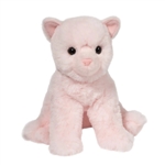 Mini Soft Cadie the 6 Inch Plush Pink Cat by Douglas